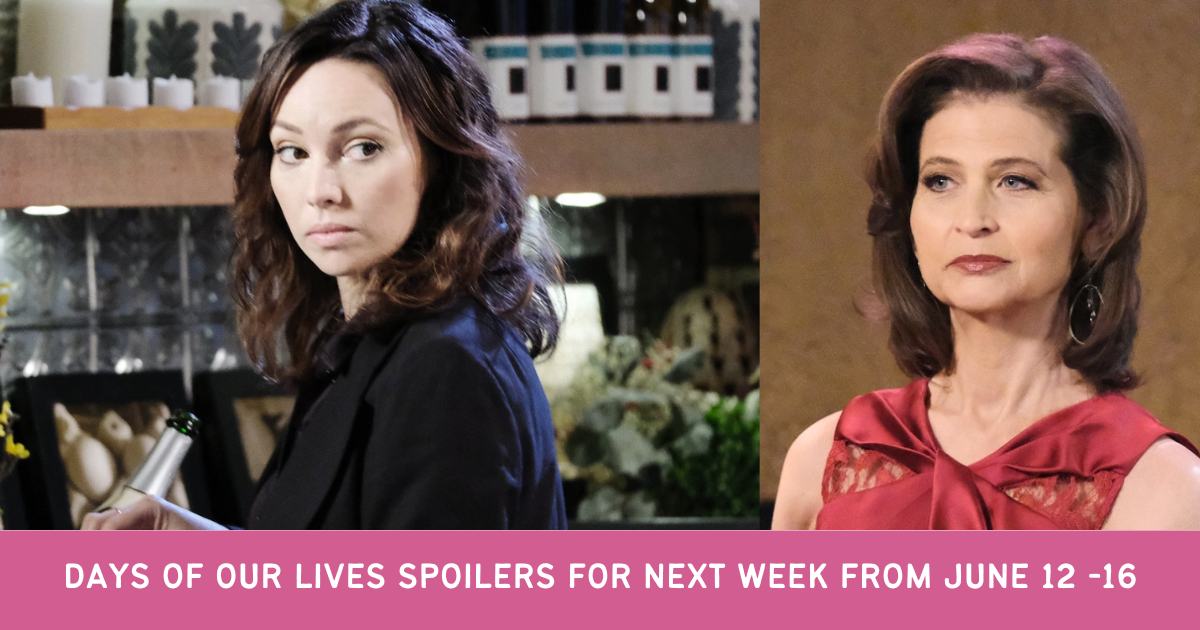Days of our lives spoilers for next week from June 12 -16  Megan’s Plotting, Sloan's family planning, and Gwen's new man