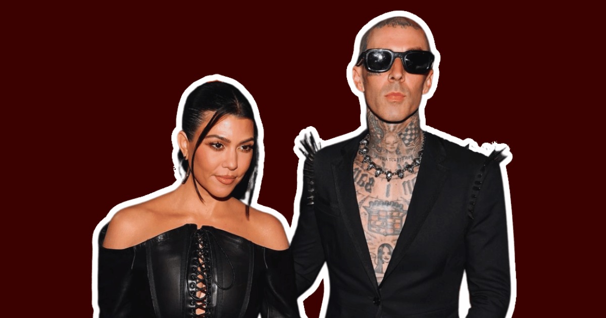 Kourtney Kardashian Pregnancy unexpectedly surprising Travis Barker with 'I'm pregnant' sign at his concert