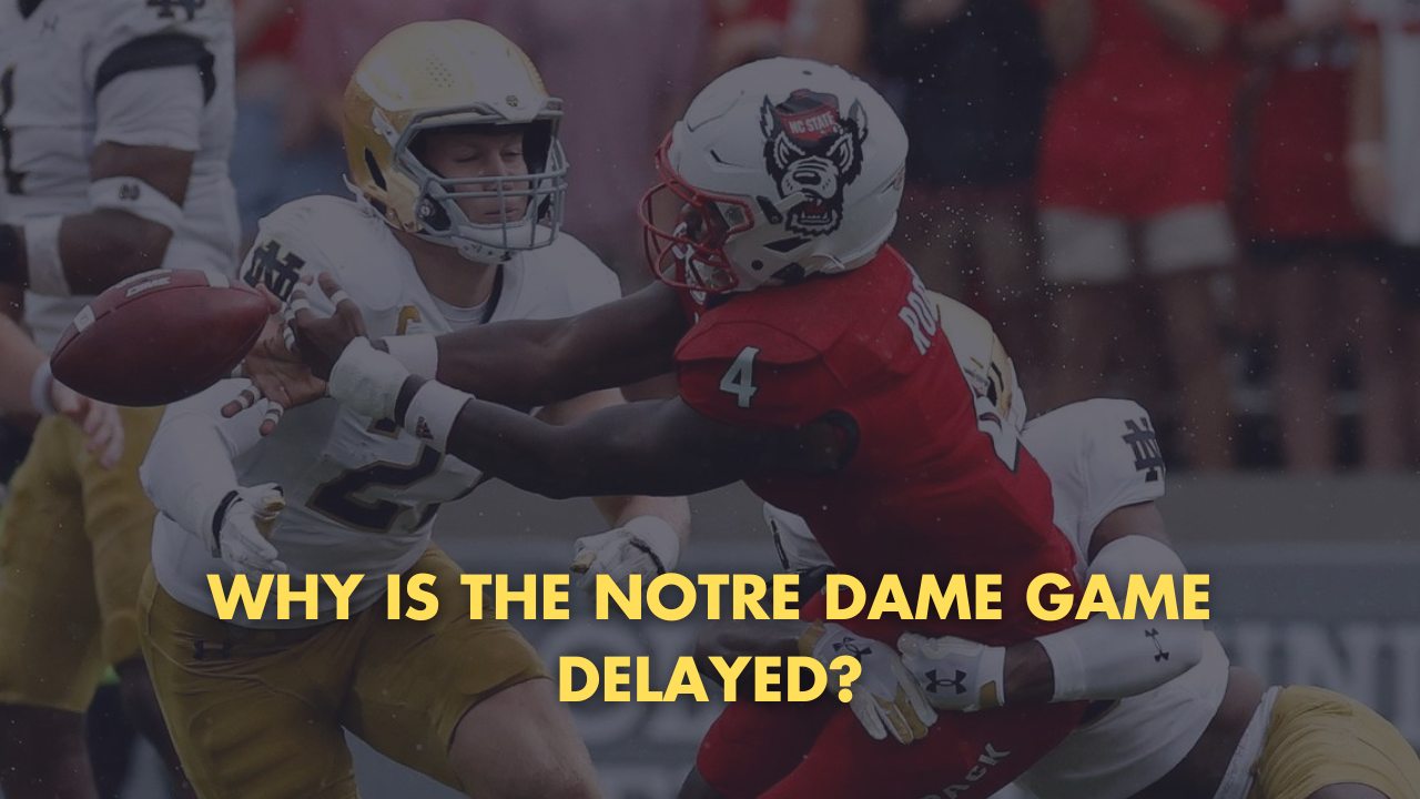 Notre Dame game paused due to forces of nature
