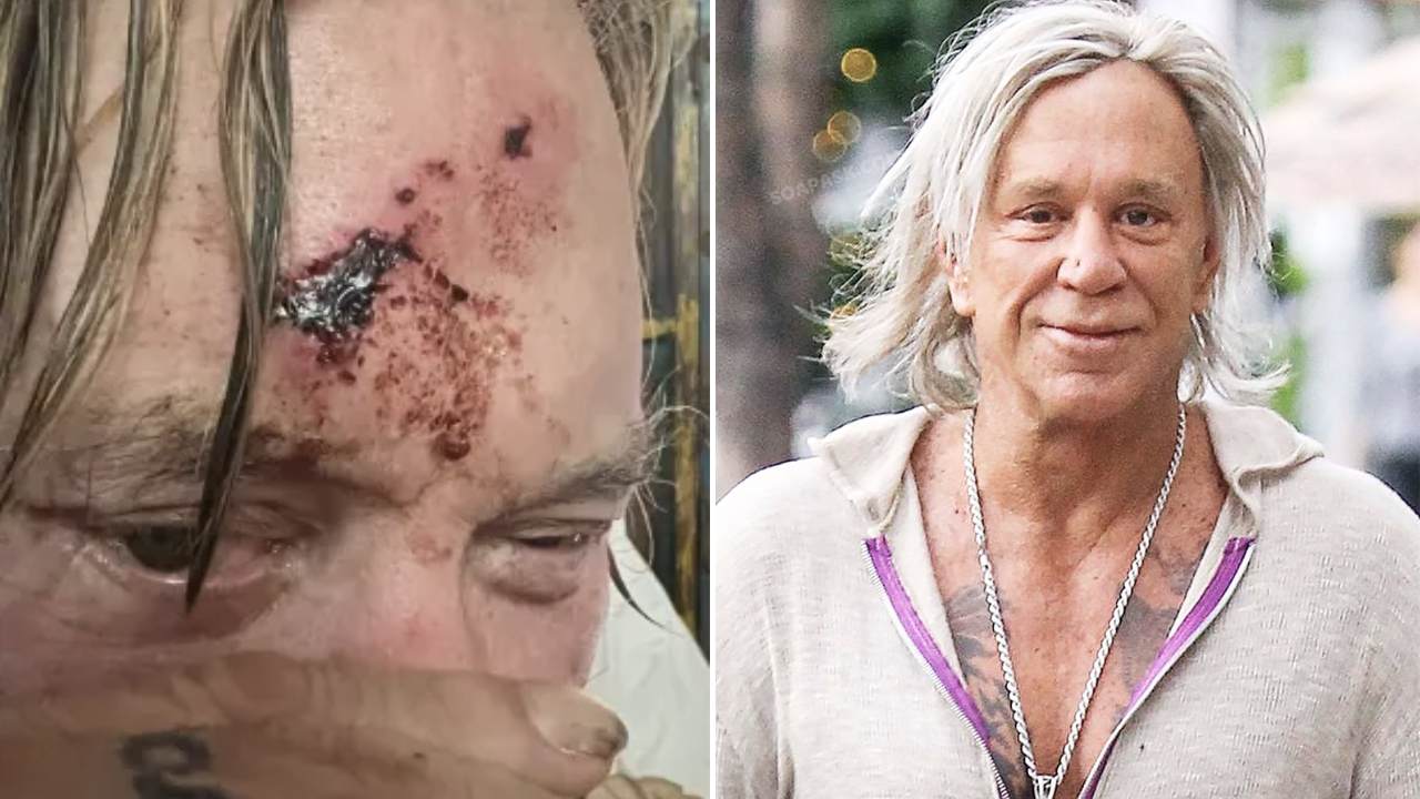 Mickey Rourke's Enigmatic Motorcycle Mishap , from Hollywood Stardom to This Unpredictable Twist in His Life.
