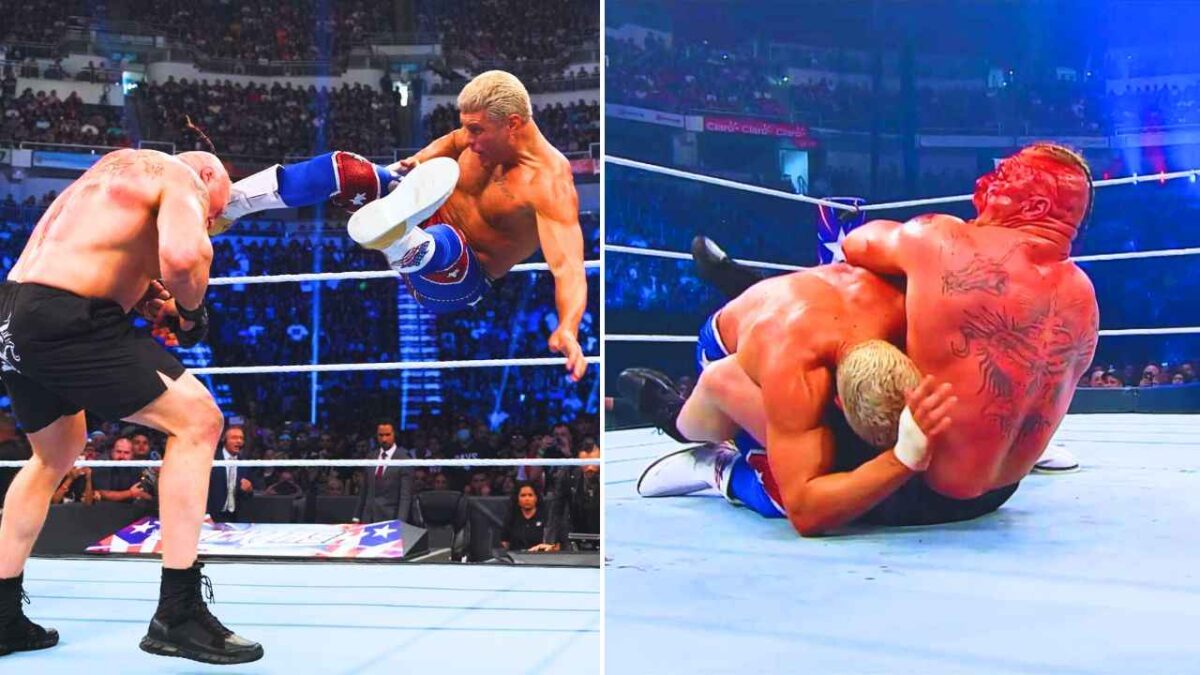 Rhodes stuns Lesnar at Backlash.